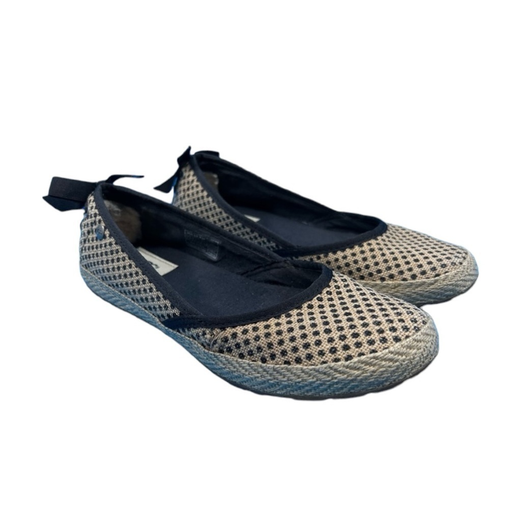 UGG Indah Burlap Slip-On Flat Shoes Size 6.5